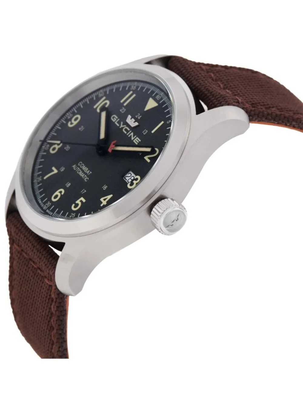 NWT Glycine Combat Field Automatic Grey Dial Men's Watch